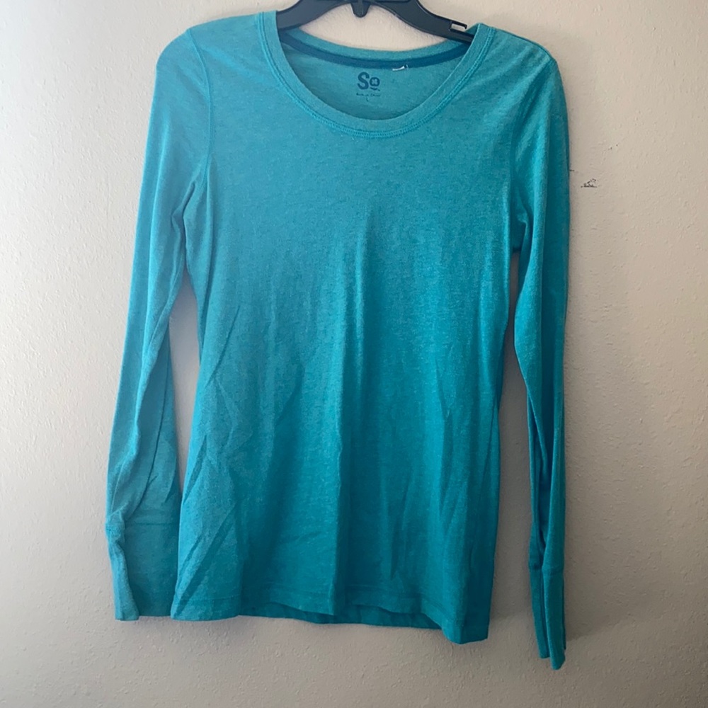 Blue long sleeve shirt